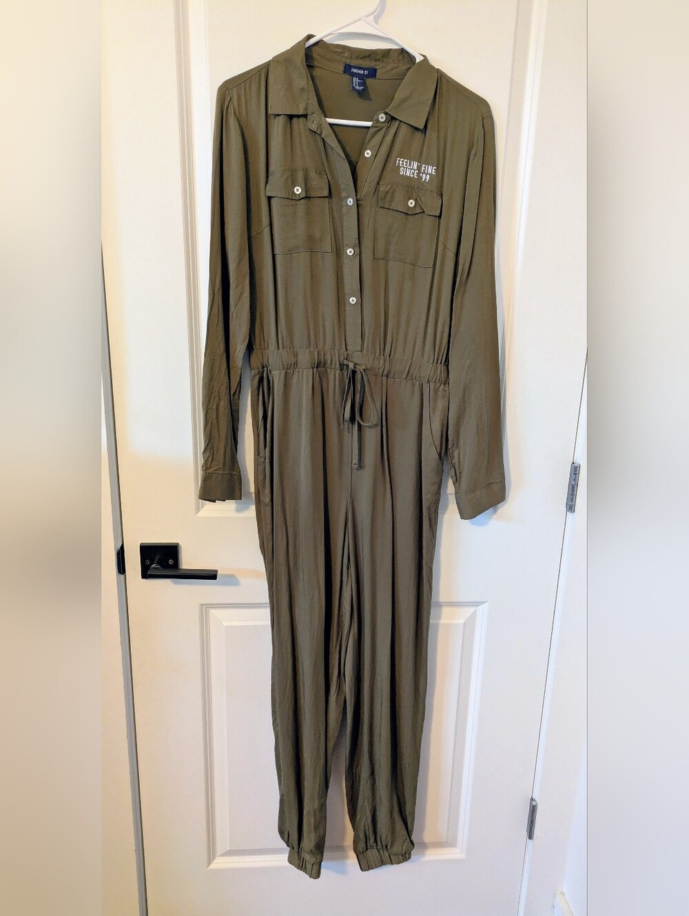 Forever 21 Olive Green Jumpsuit